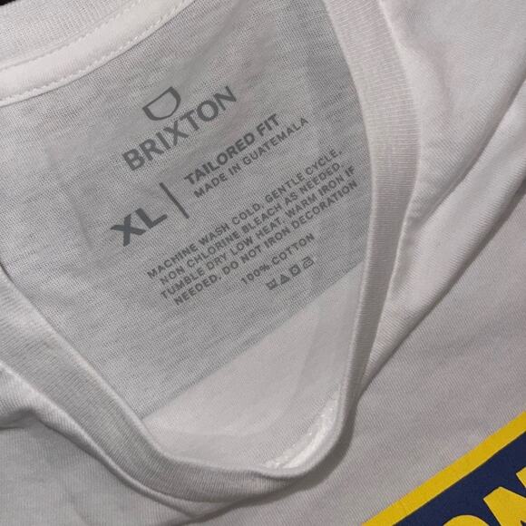 Brixton Bass brains boat Collab Standard T-Shirt 100 % Cotton Size XL NWT - Picture 3 of 4